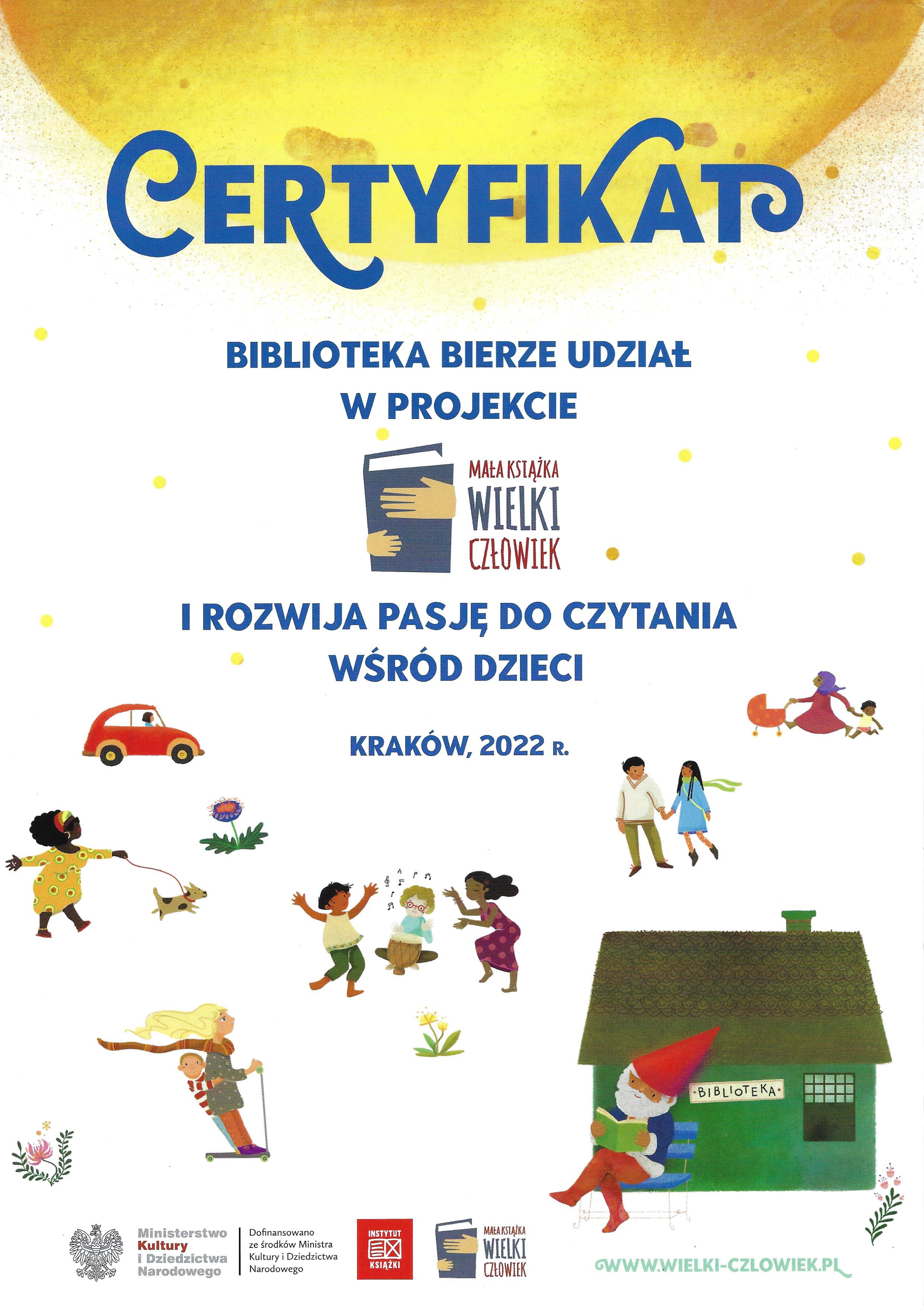 Biblioteka bierze udział w projekcie Mała Książka - Wielki Człowiek