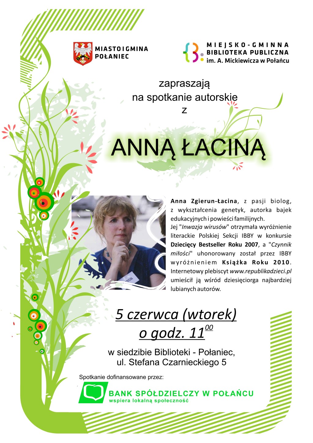 Spotkanie autorskie Anna Łacina czerwiec 2018 small