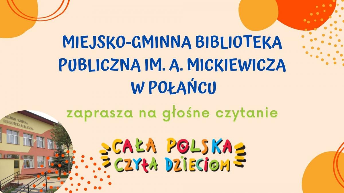 Zdjęcie kolorowe, kadr z filmiku z głośnego czytania 